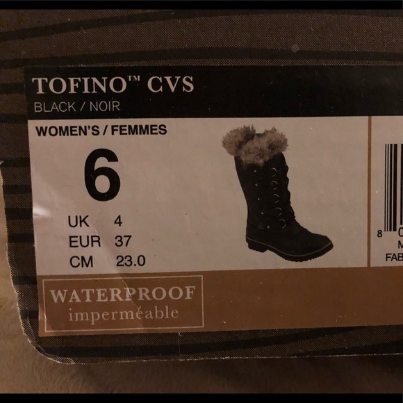 Sorel Tofino Boots Size 6 Black - Picture 4 of 4